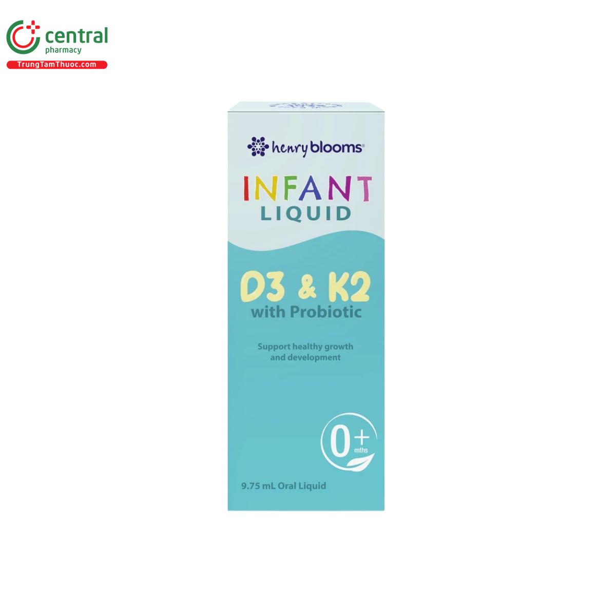 henry blooms infant liquid d3 k2 with probiotic 3 O6447