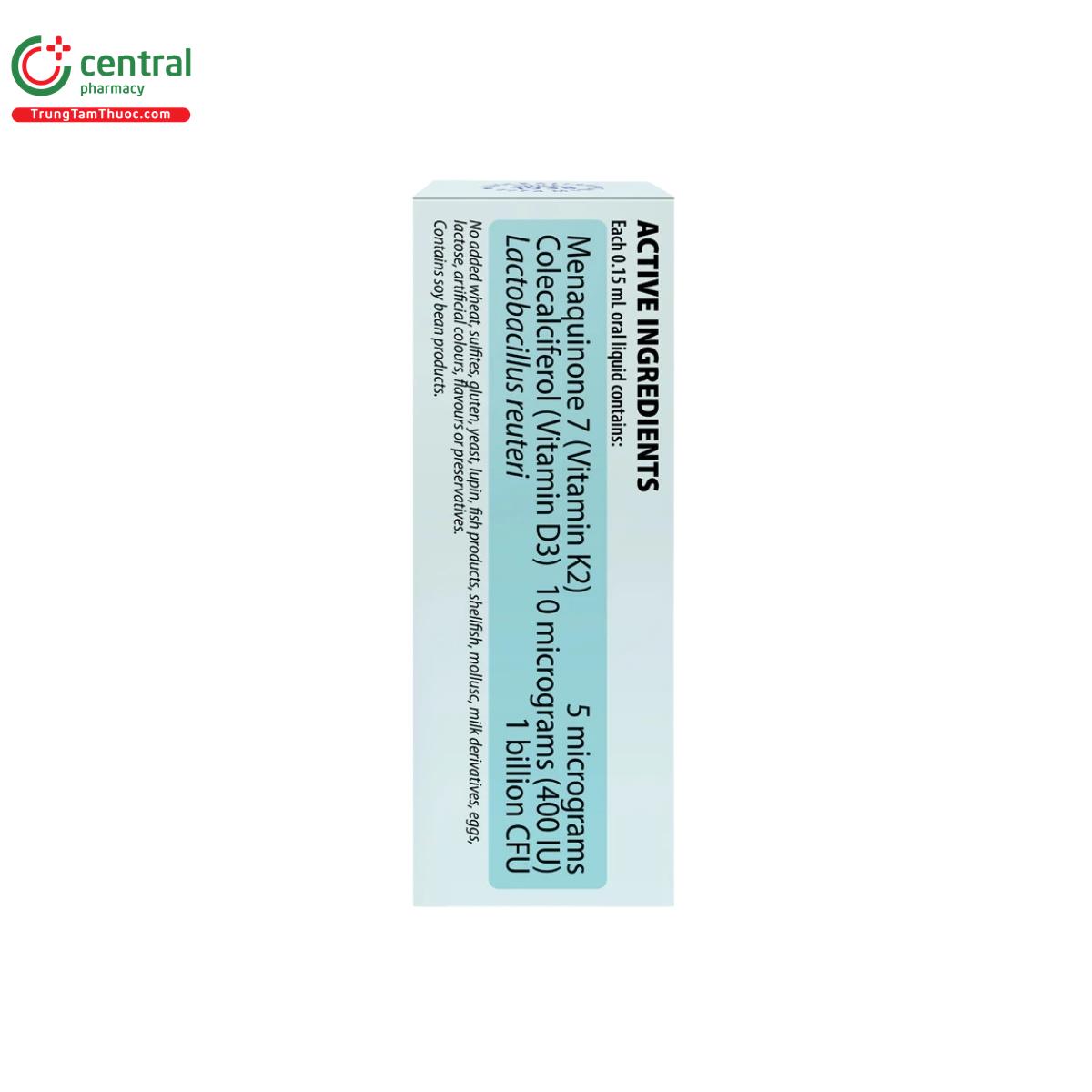 henry blooms infant liquid d3 k2 with probiotic 6 H3414