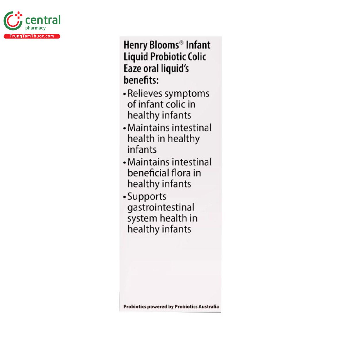 henry blooms infant liquid probiotic colic eaze 5 J3472