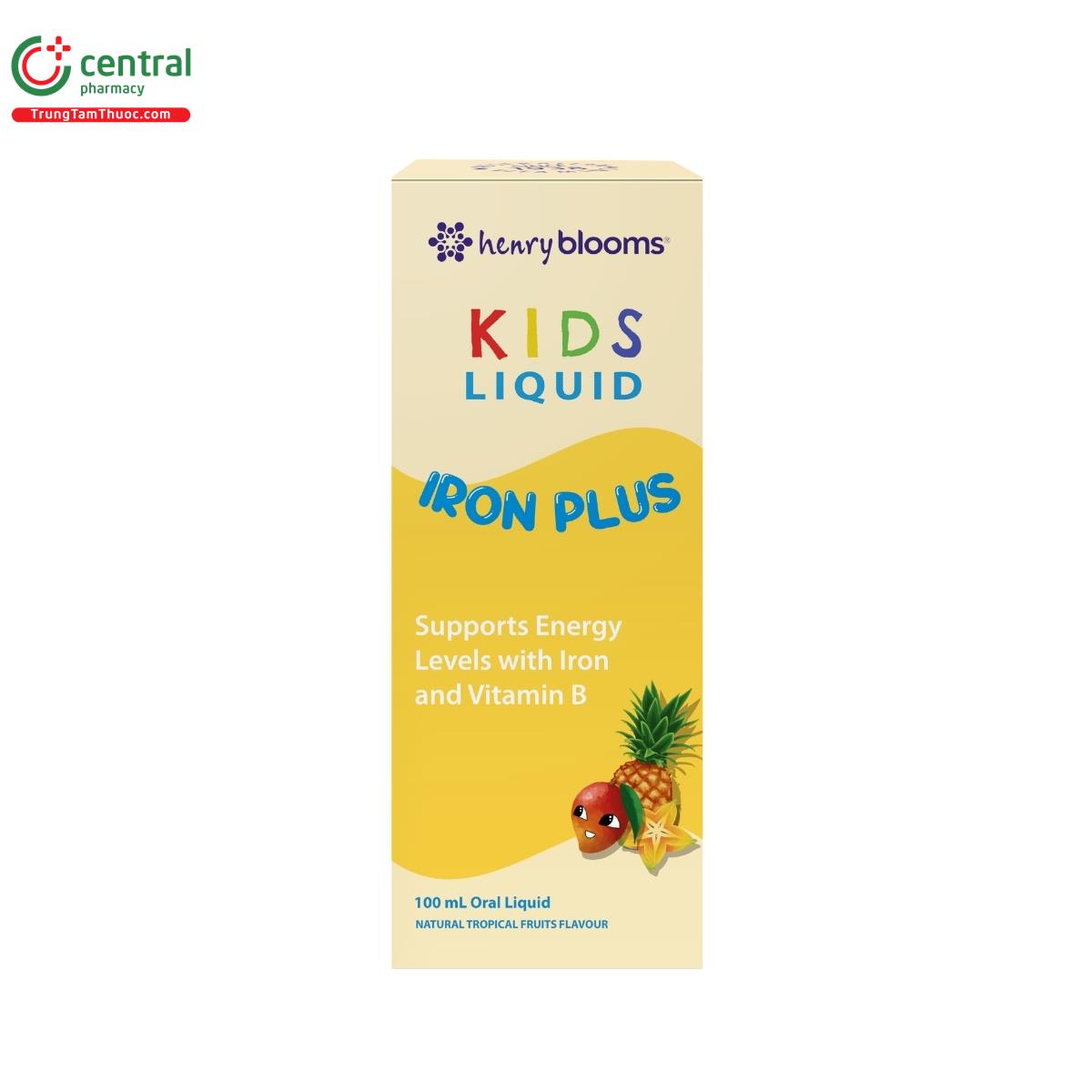henry blooms kids liquid iron plus 3 K4817