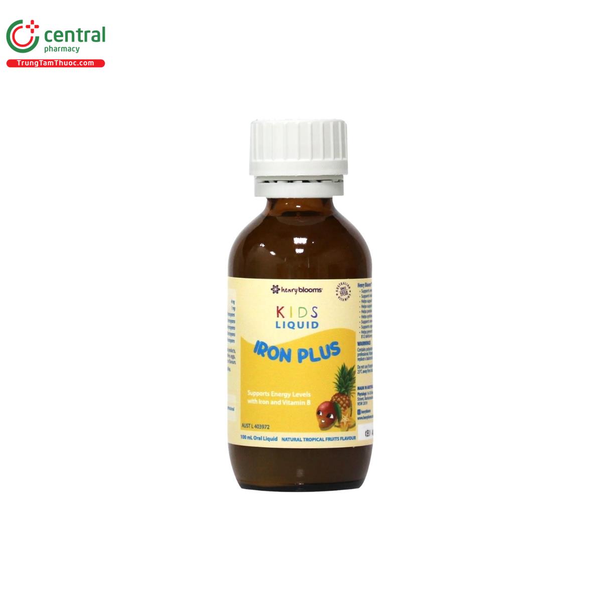 henry blooms kids liquid iron plus 7 P6370