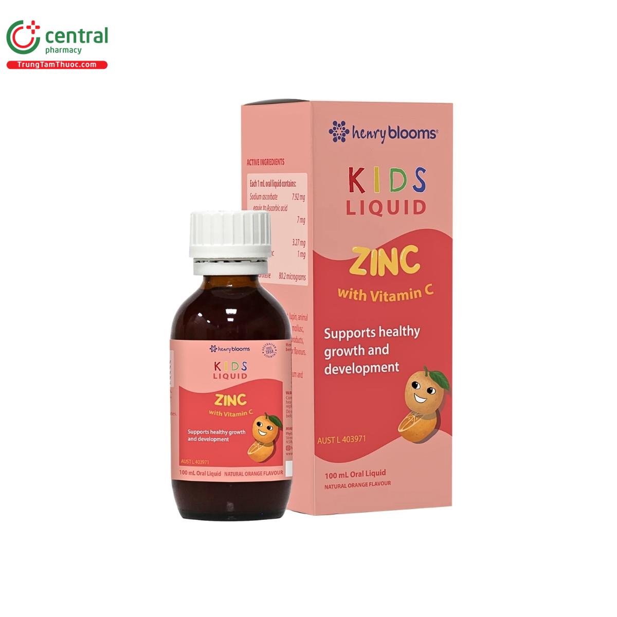 henry blooms kids liquid zinc with vitamin c 1 Q6666
