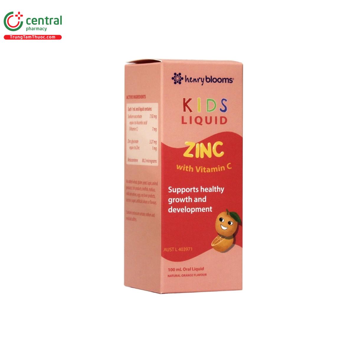 henry blooms kids liquid zinc with vitamin c 2 I3027