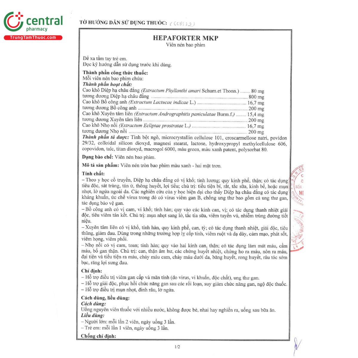 hepaforter mkp 8 D1160 hepaforter mkp 8 D1160