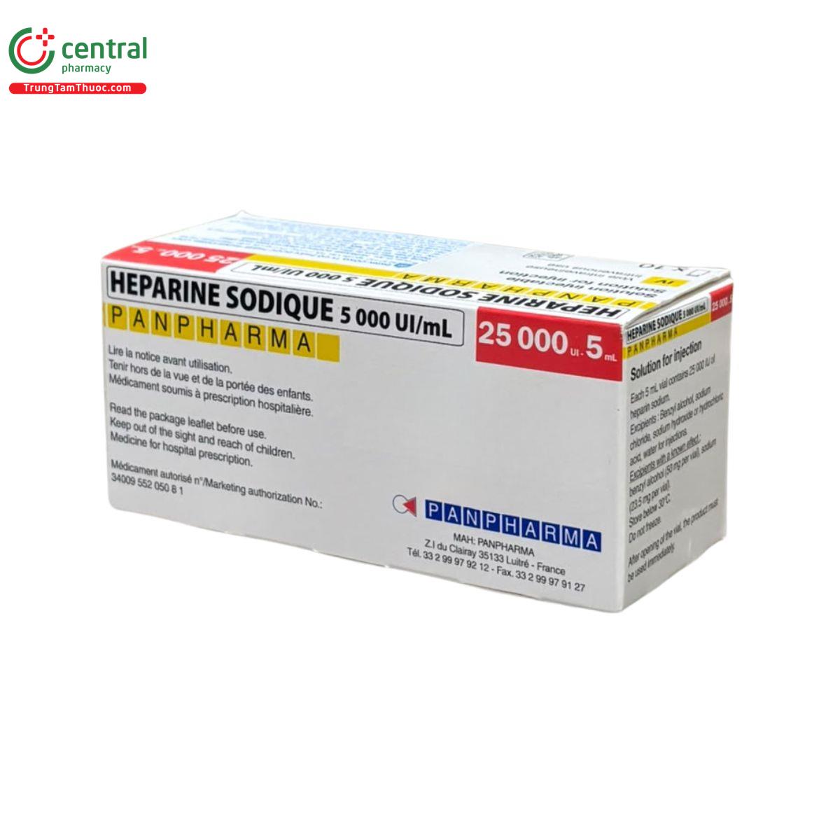 heparine sodique 5000uiml panpharma 3 V8001 heparine sodique 5000uiml panpharma 3 V8001