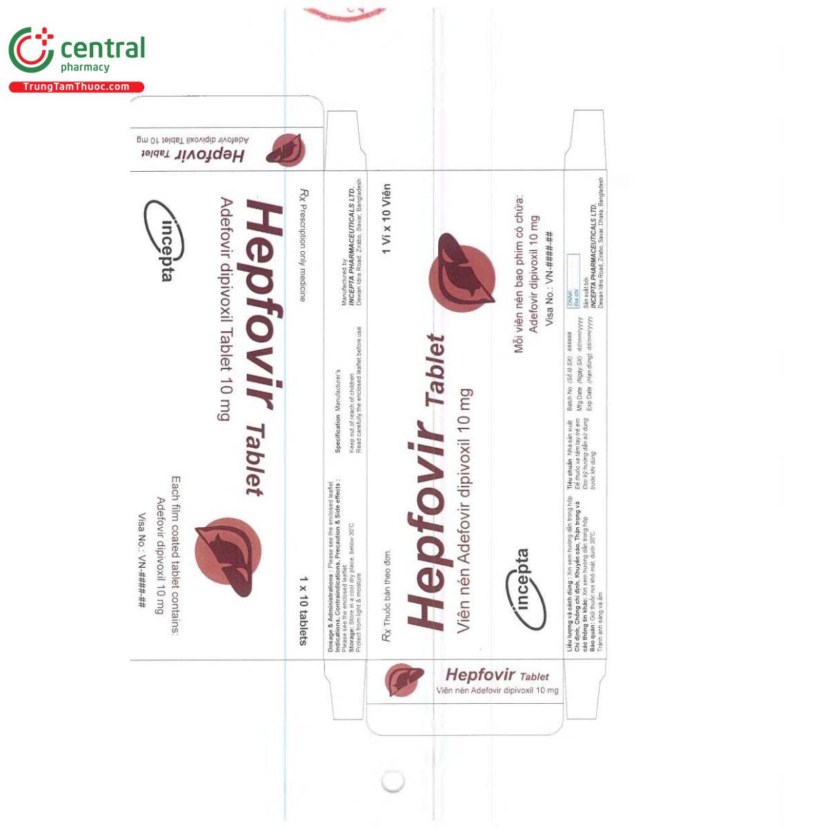 hepfovir tablet 10mg 3 N5860 hepfovir tablet 10mg 3 N5860