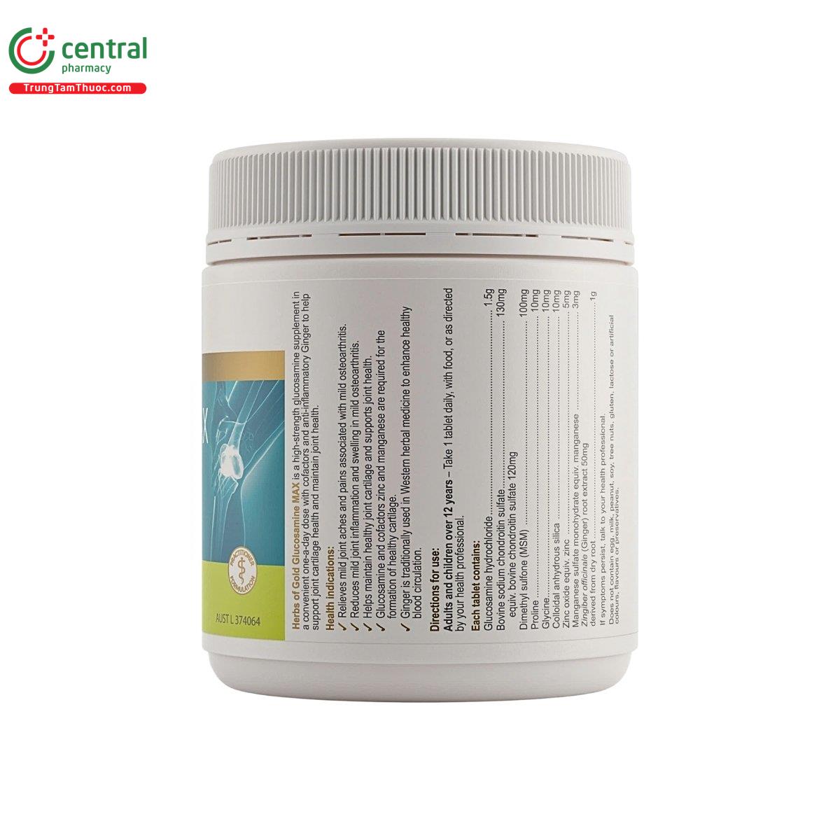 herbs of gold glucosamine max 2 N5060
