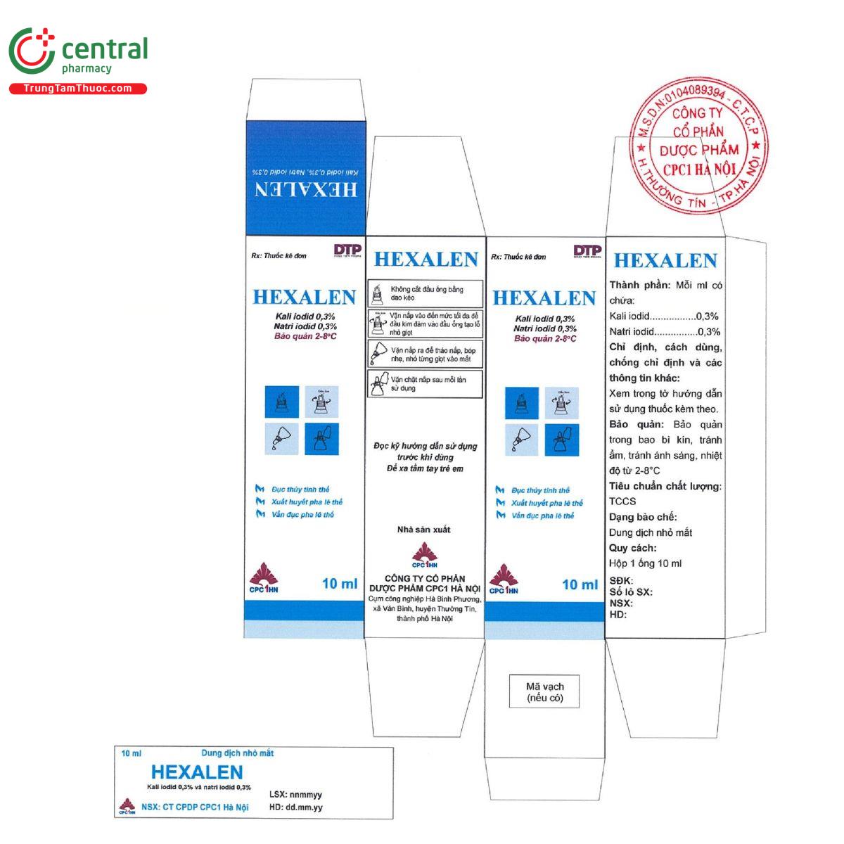 hexalen 10ml 2 D1450