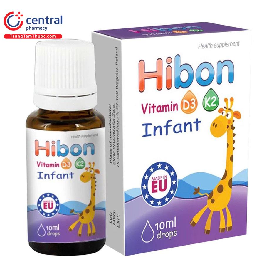 [CHÍNH HÃNG] Hibon Vitamin D3 K2 Infant giúp bé cao lớn