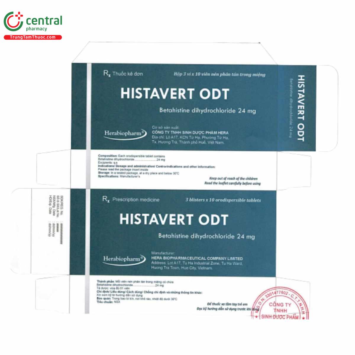 histavert odt 24mg 2 L4252