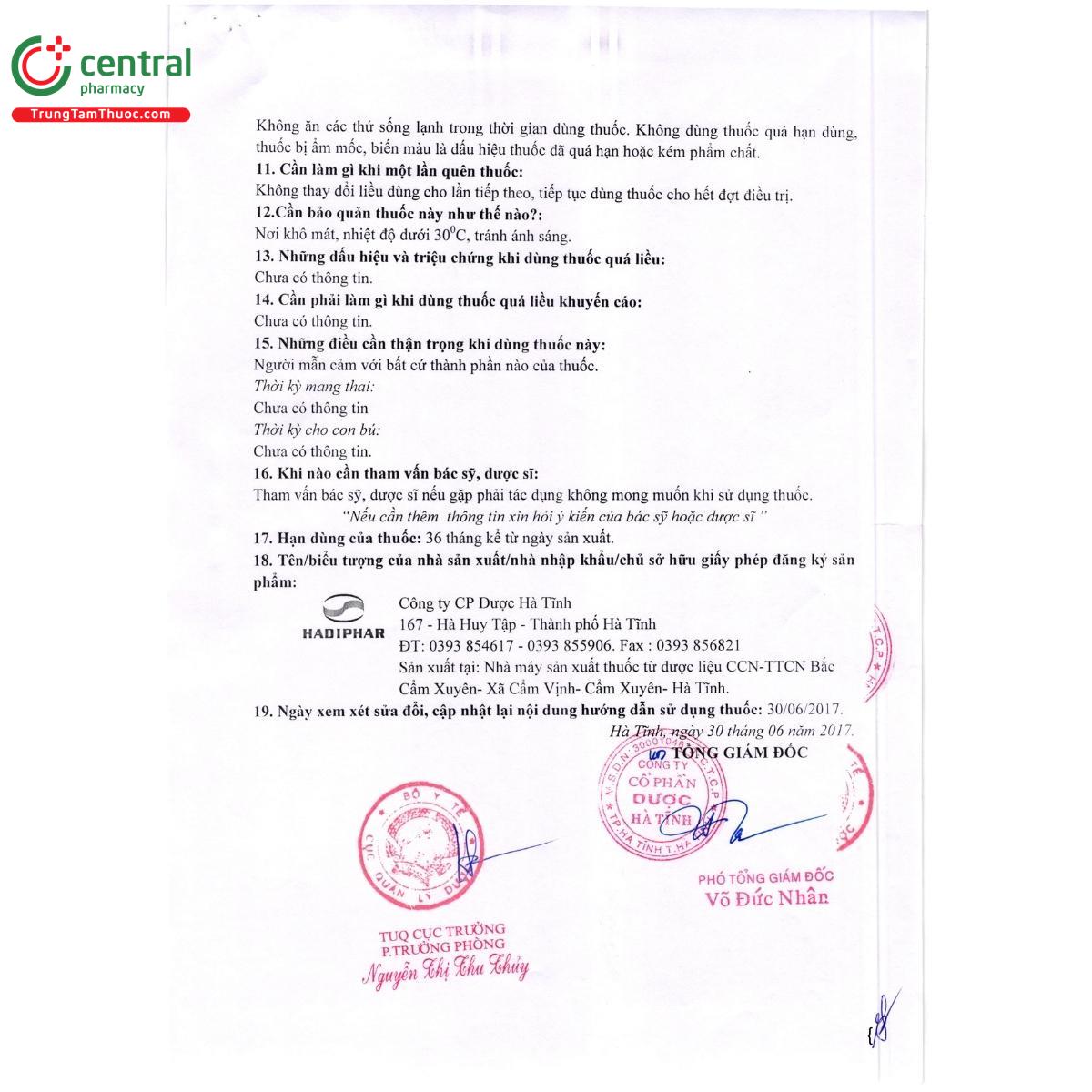 hoan bo trung ich khi hadiphar 16 G2468 hoan bo trung ich khi hadiphar 16 G2468