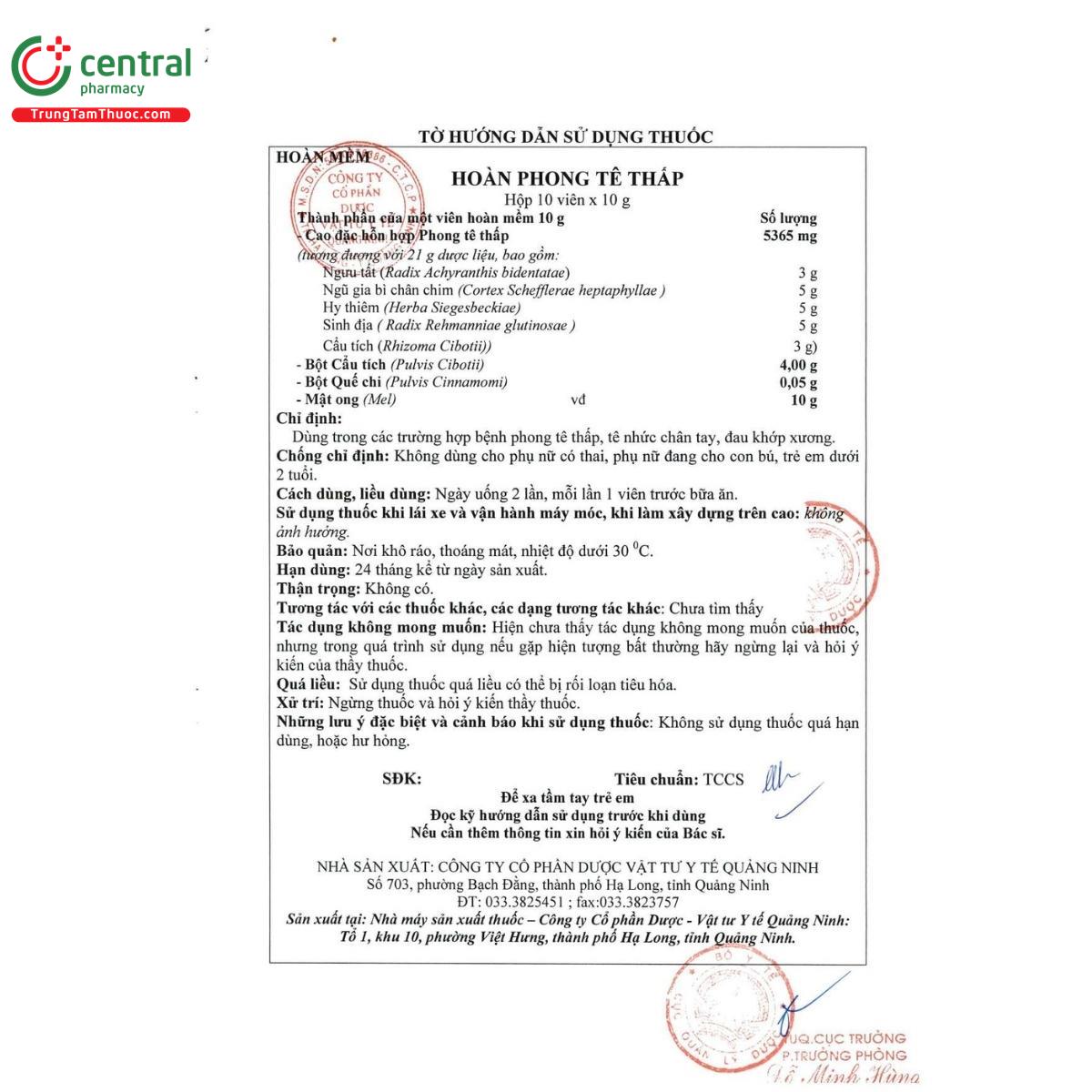 hoan phong te thap qunipharco 7 M5331 hoan phong te thap qunipharco 7 M5331