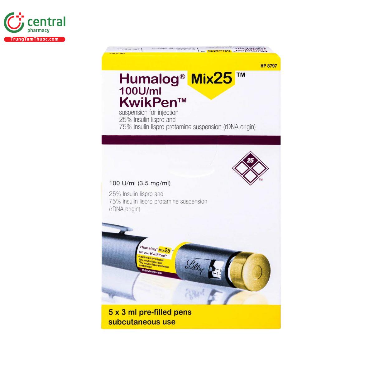 humalog mix25 kwikpen 4 U8555