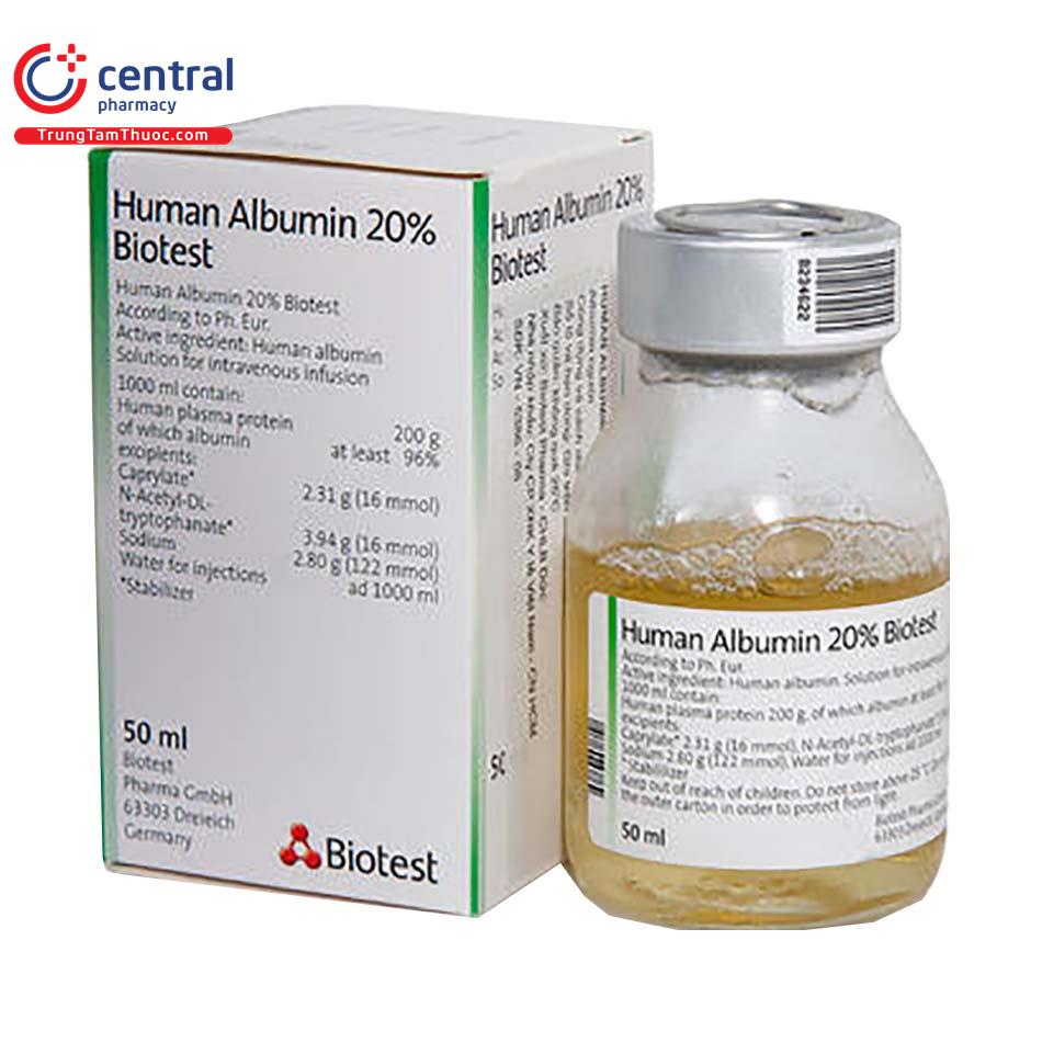 human albumin 20 biotest 1 V8542