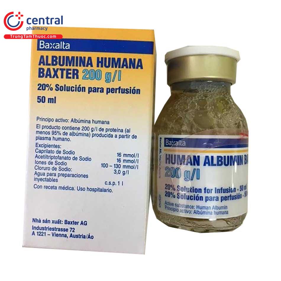 human albumin baxter 200 g l 20 50ml 0 J3578