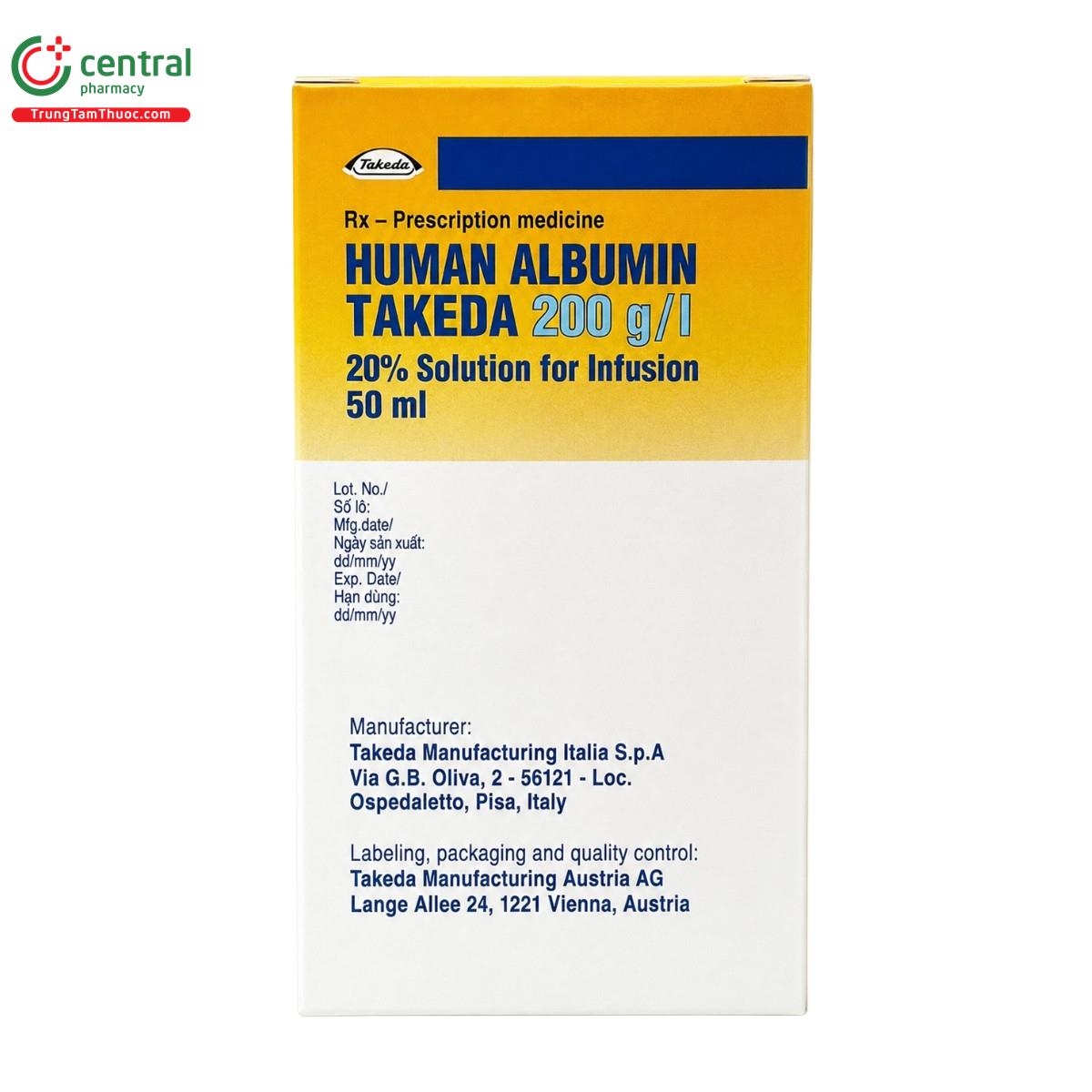 human albumin baxter 200g l 20 50ml 5 N5517