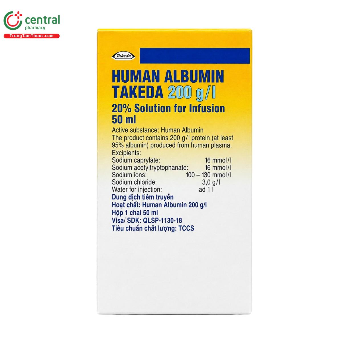 human albumin baxter 200g l 20 50ml 6 Q6686
