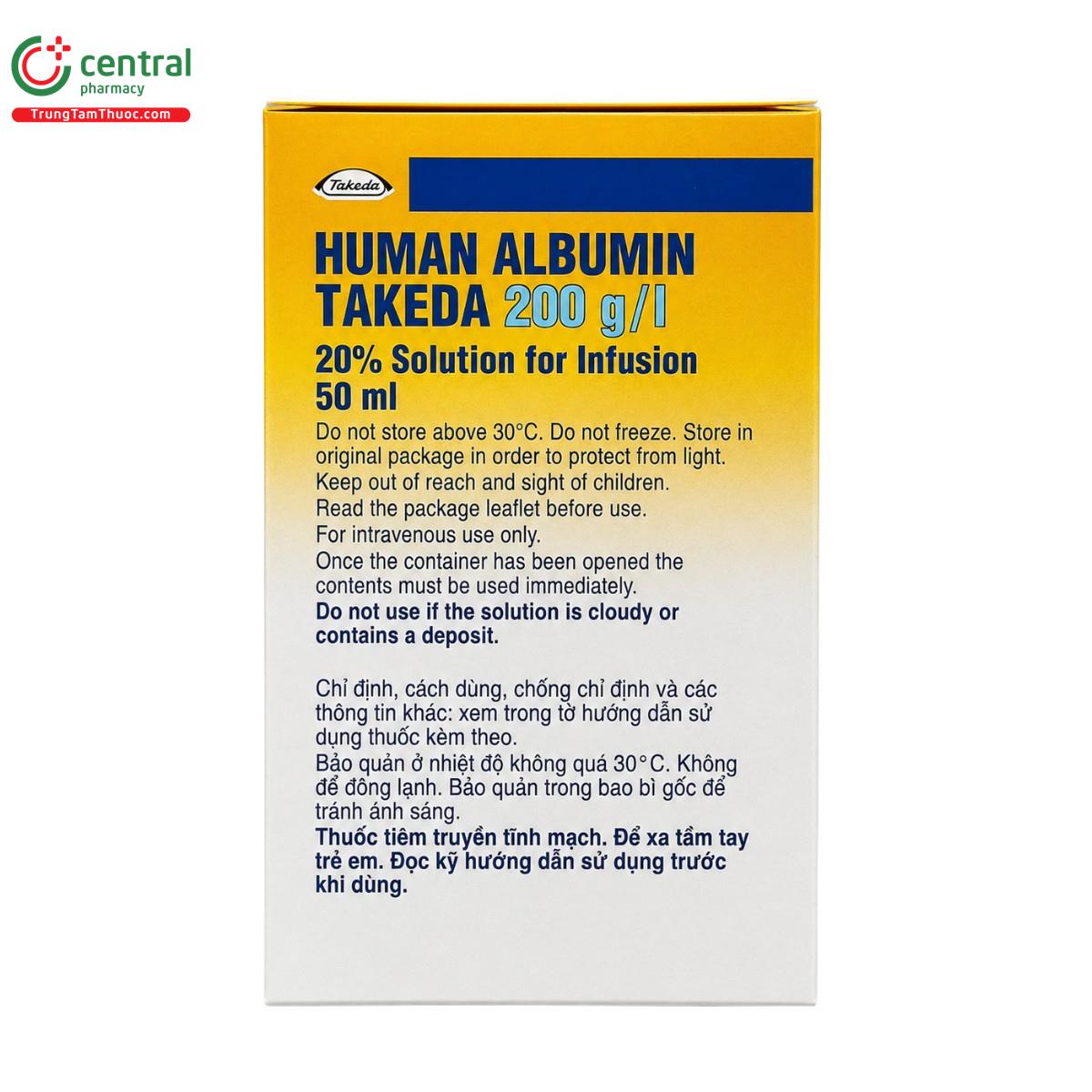 human albumin baxter 200g l 20 50ml 8 L4628