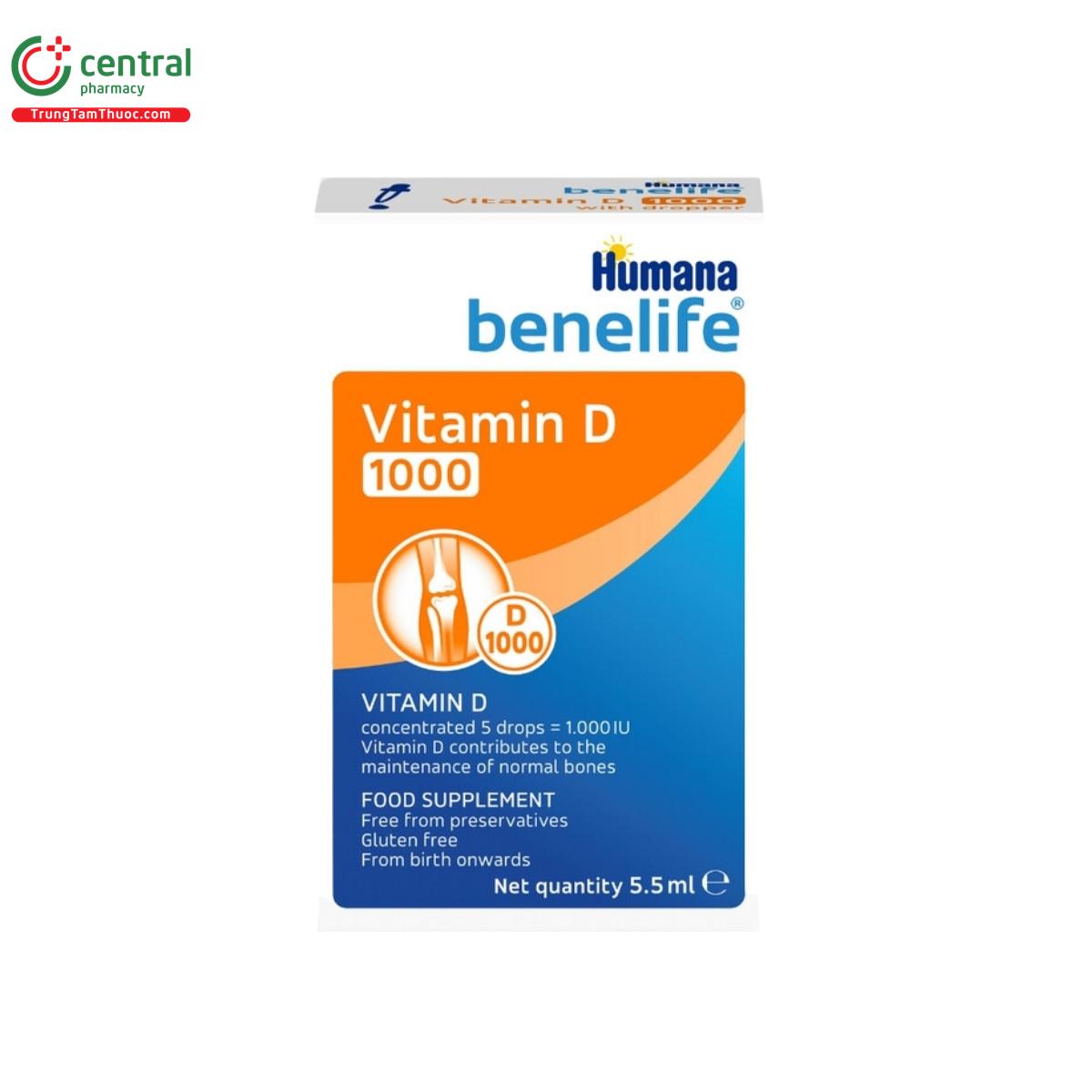 humana benelife vitamin d 1000 3 J3617