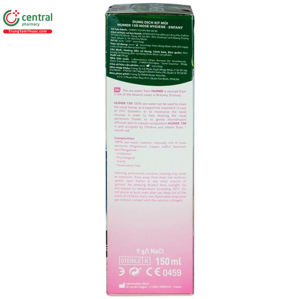 humer nasal hygiene tre em 6 G2120