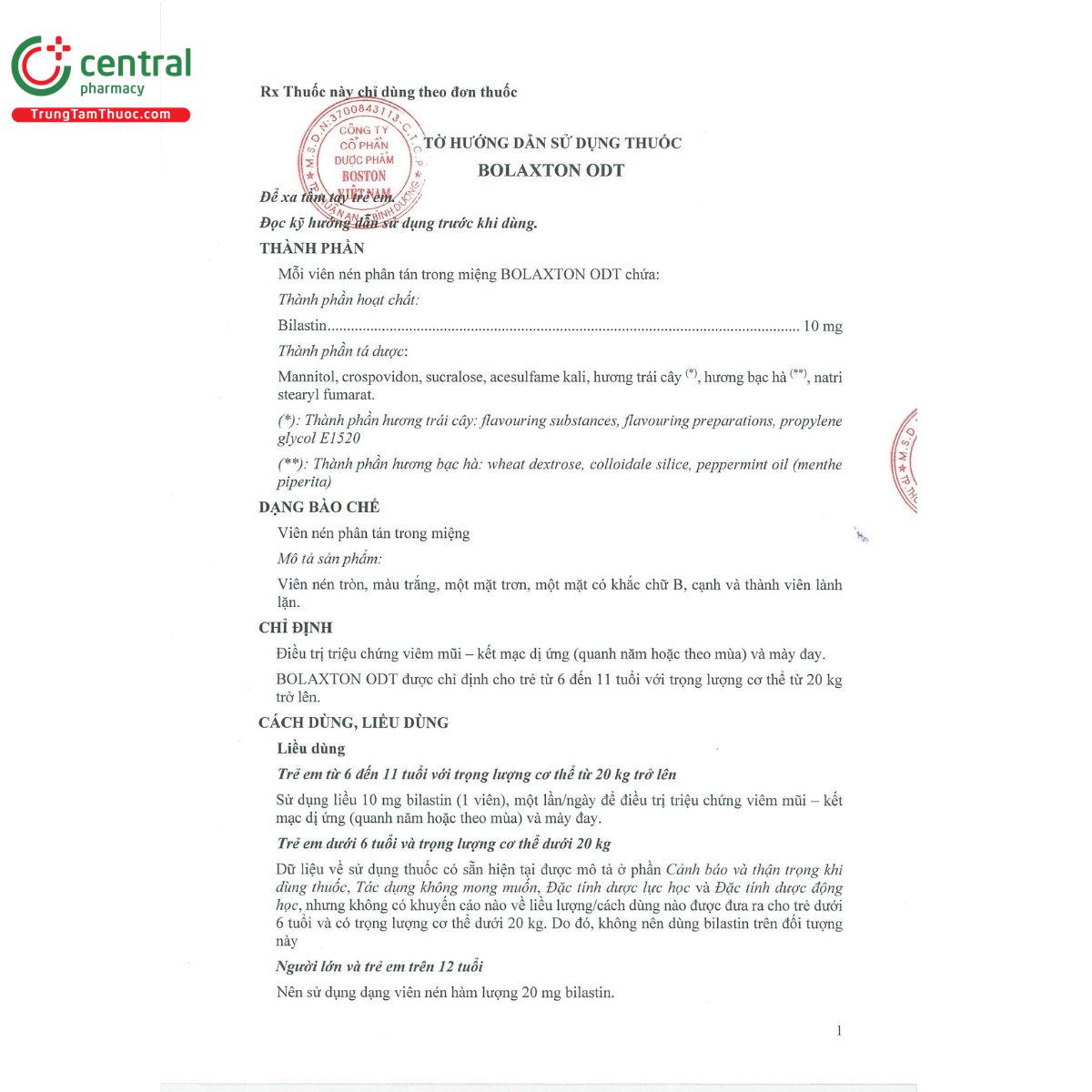 huong dan su dung bolaxton odt 1 S7835