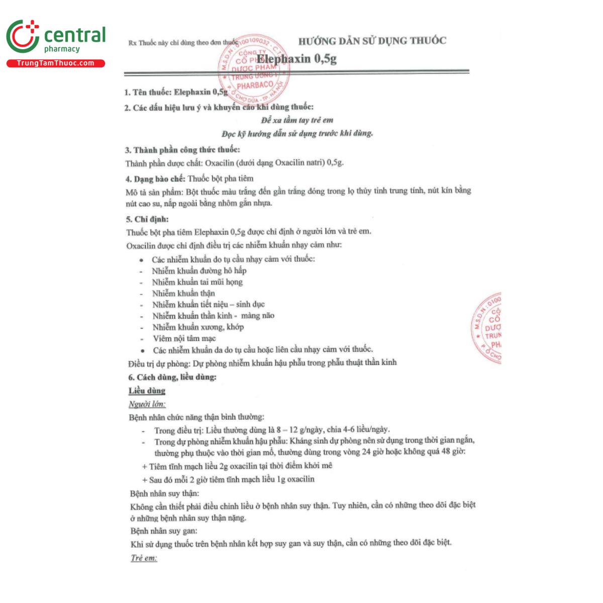 huongdansudung thuoc elephaxin 05g 1 V8115 huongdansudung thuoc elephaxin 05g 1 V8115
