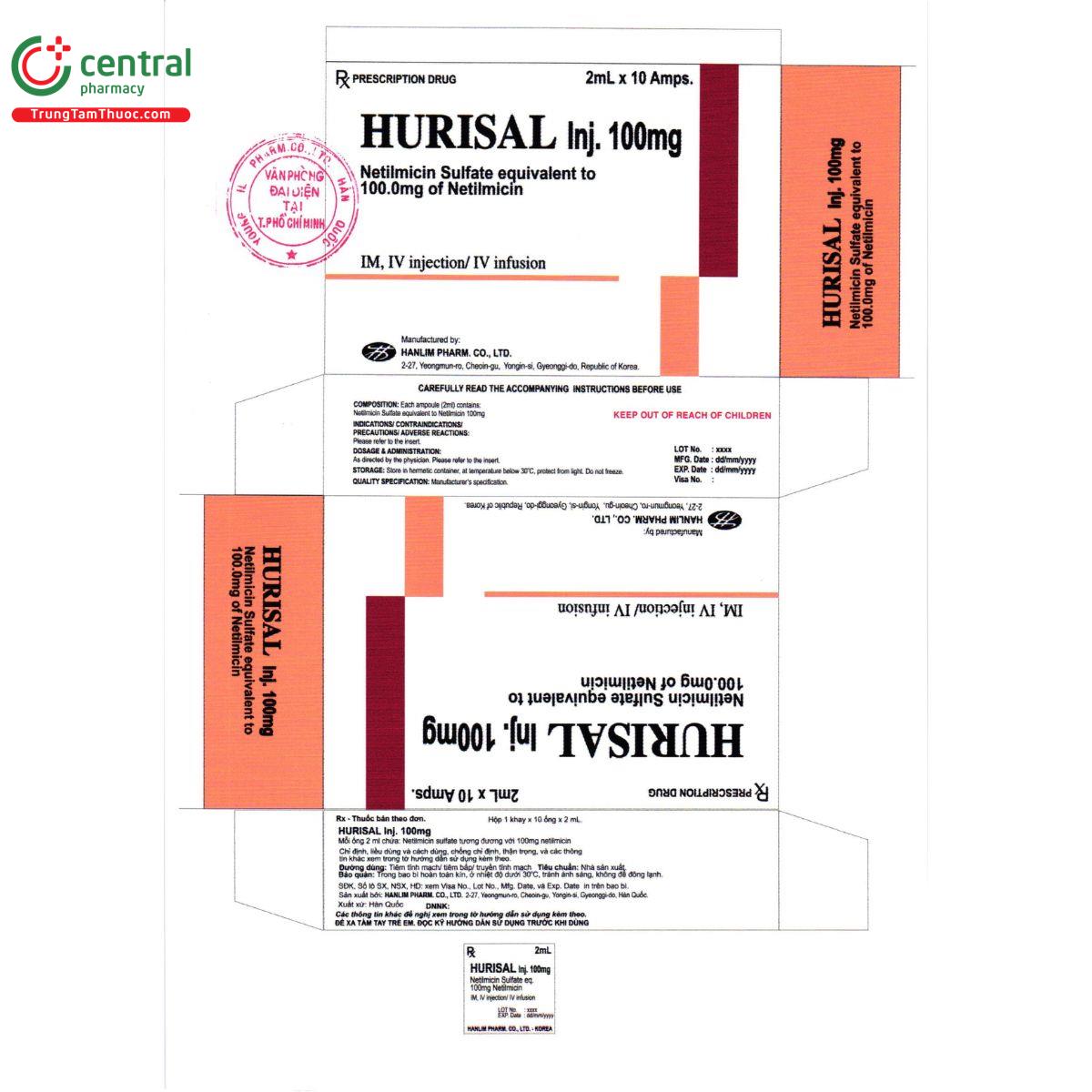 hurisal inj 100mg 2 G2671 hurisal inj 100mg 2 G2671