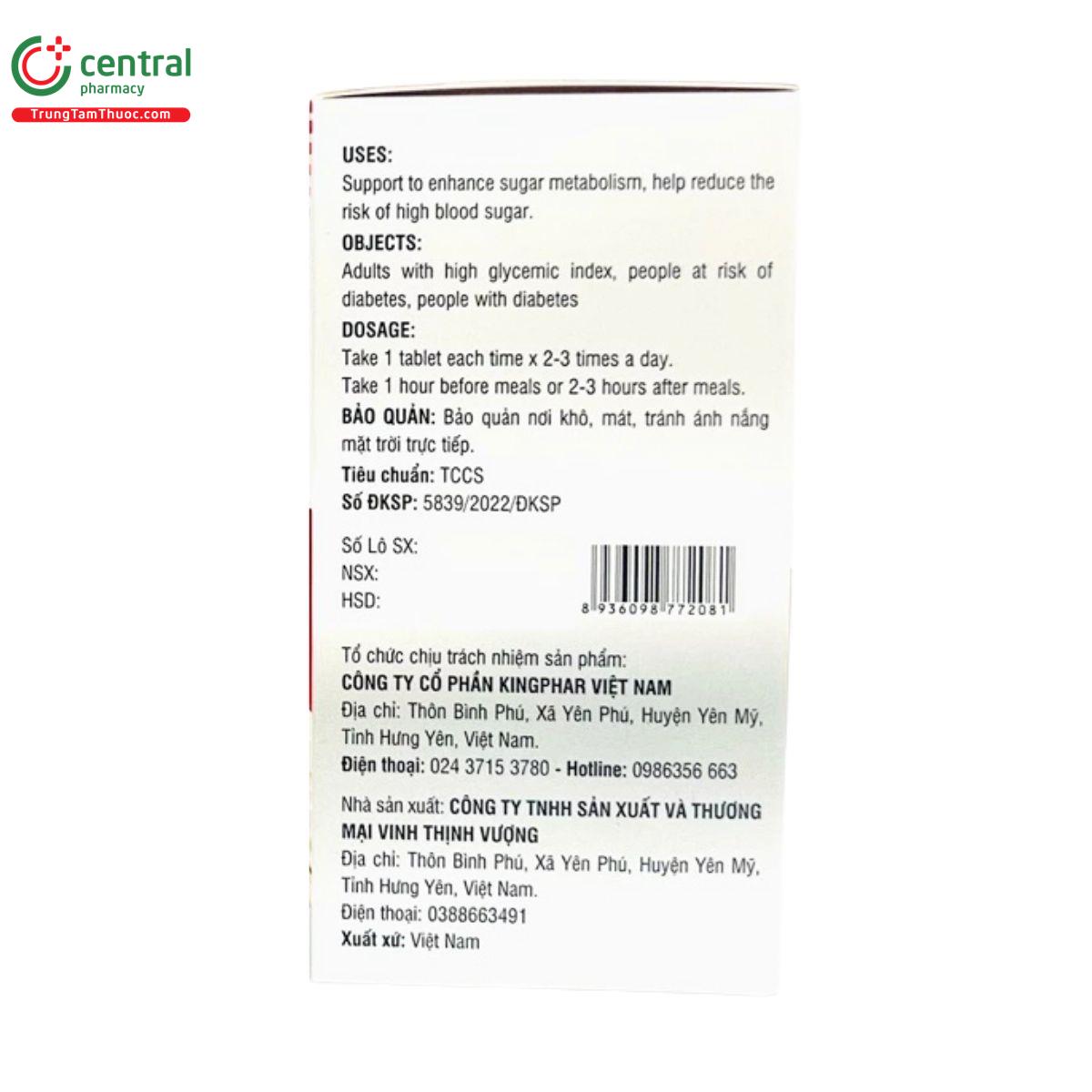 huyet duong kingphar 4 J3160 huyet duong kingphar 4 J3160