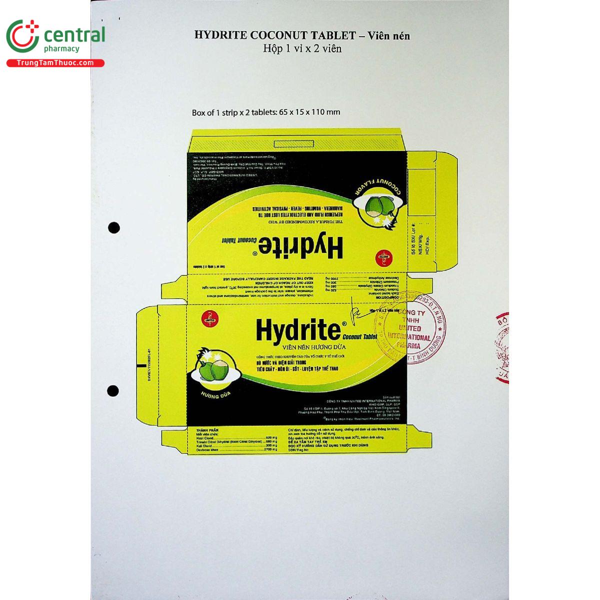 hydrite coconut tablet 5 J3160