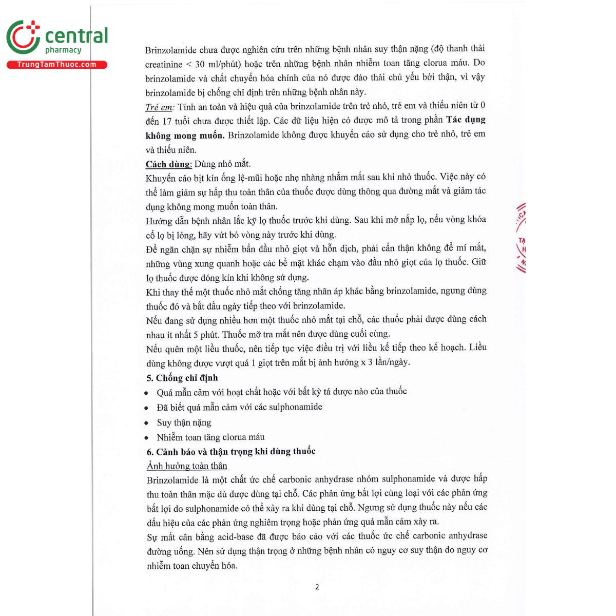 i brinz sterile eye drops 10mg ml U8738