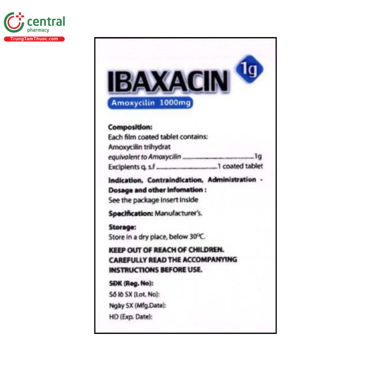 ibaxacin 1g 3 Q6675