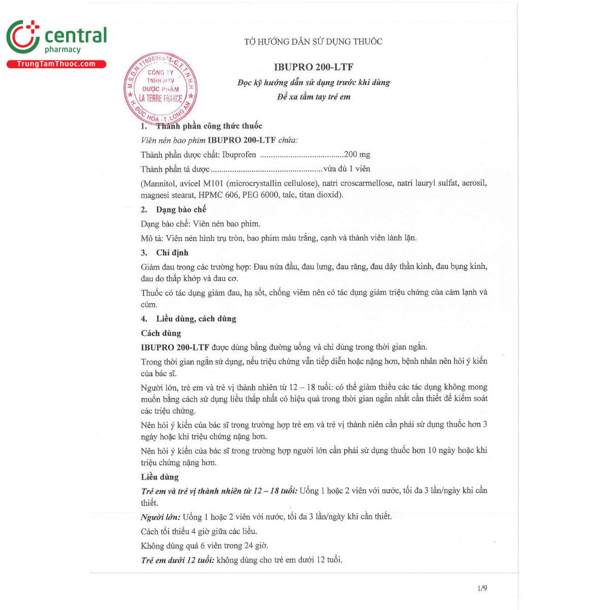 ibupro 200 ltf 3 B0460