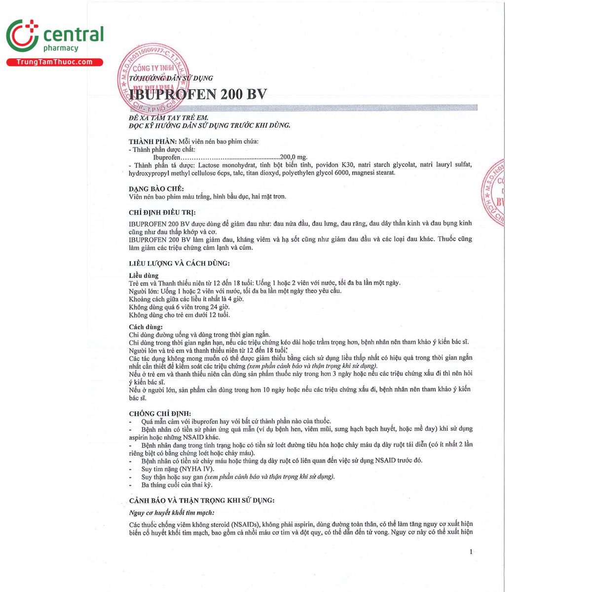 ibuprofen 200 bv 5 S7303 ibuprofen 200 bv 5 S7303