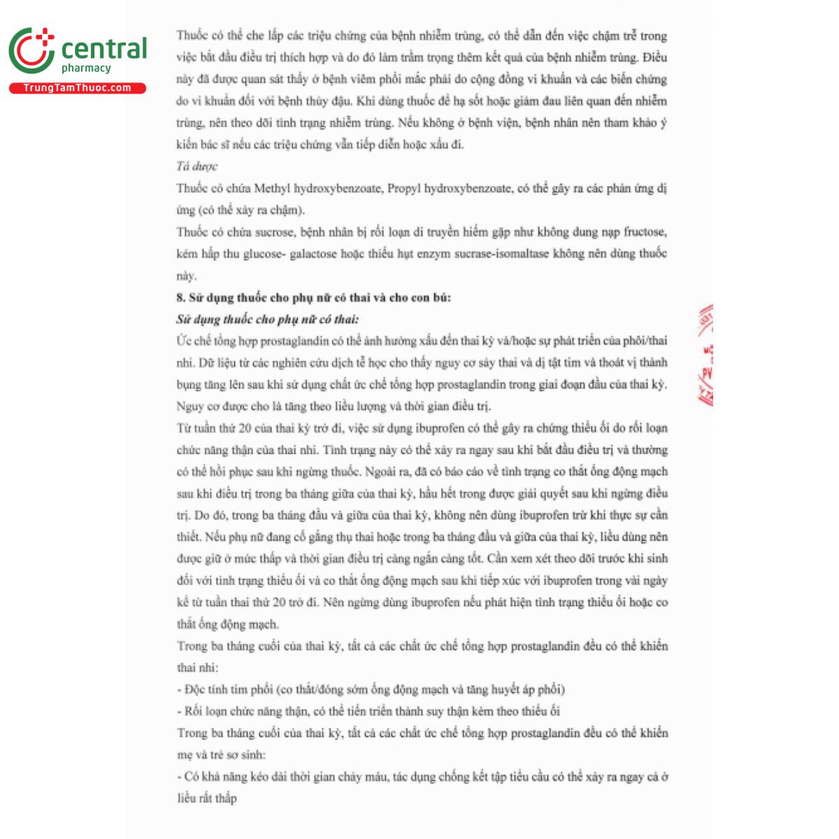 ibususp 100mg 9 V8363