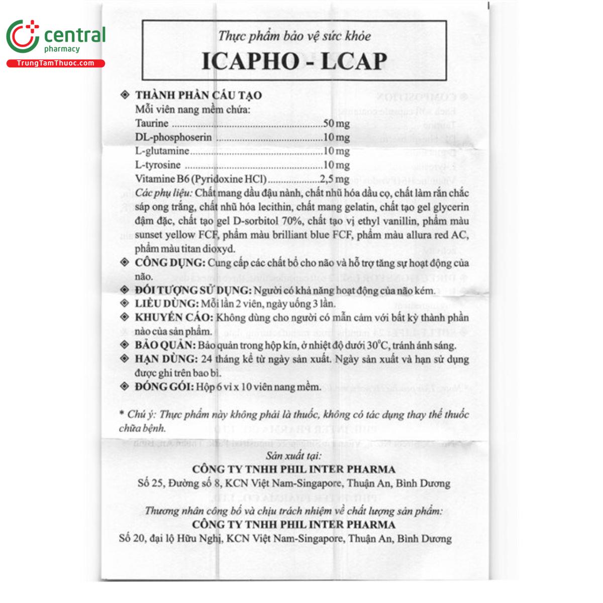 icapho l cap 1 U8624