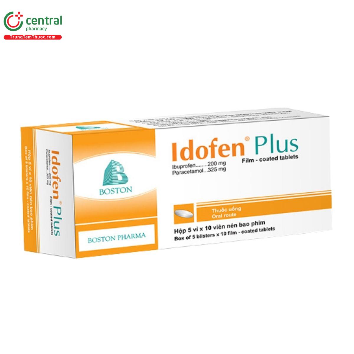 Thuốc Idofen Plus giảm các cơn đau có nguồn gốc cơ xương nhẹ đến vừa