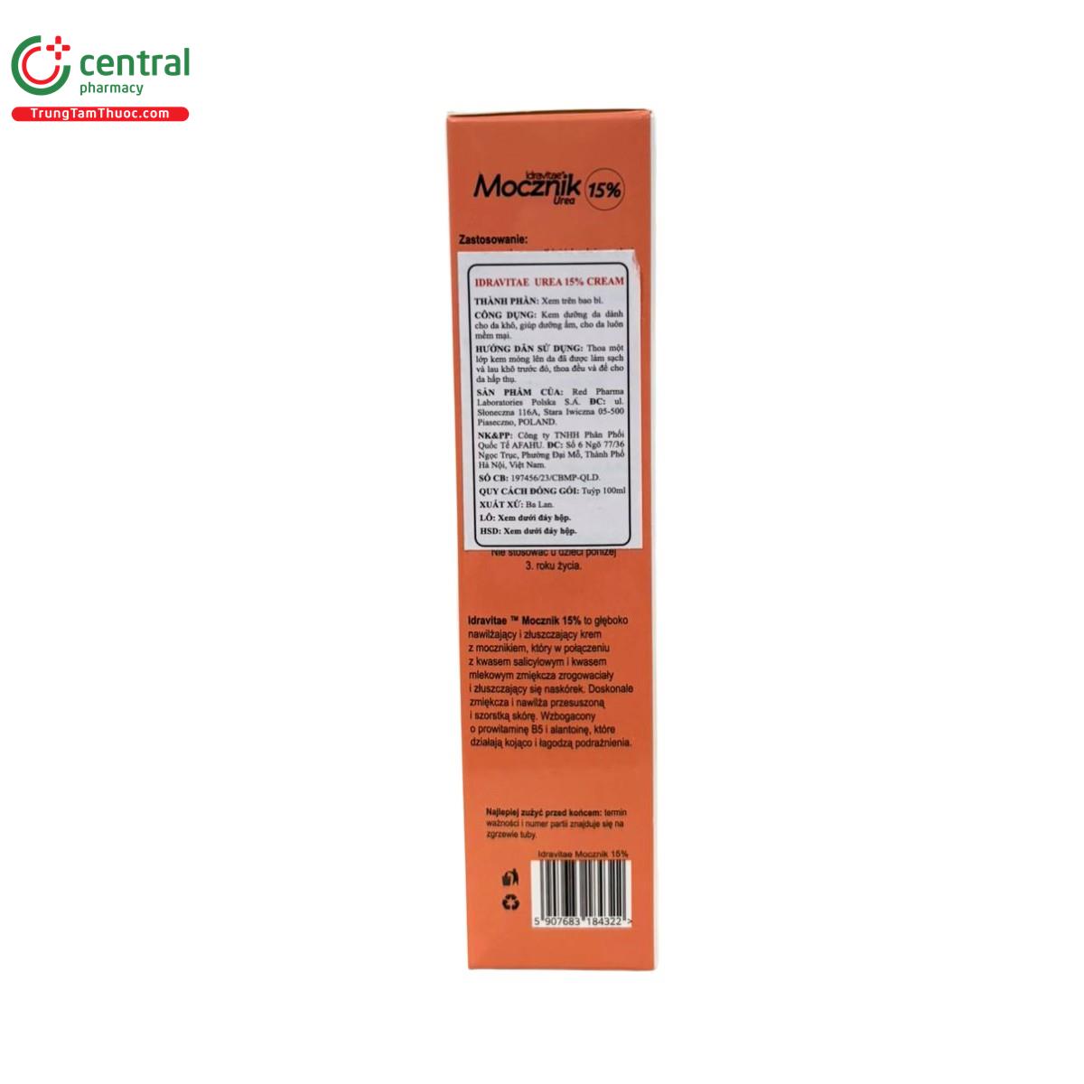 idravitae urea 15 cream 5 N5440