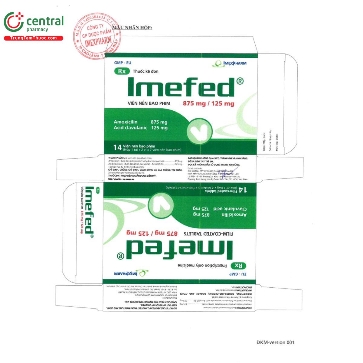 imefed 875mg 125mg 5 K4112