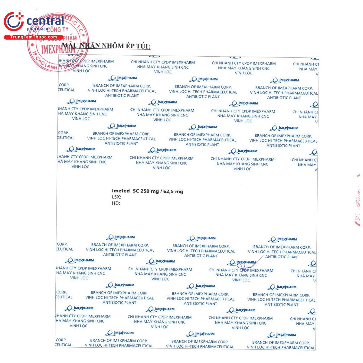 imefed sc 250mg 625mg 7 D1184