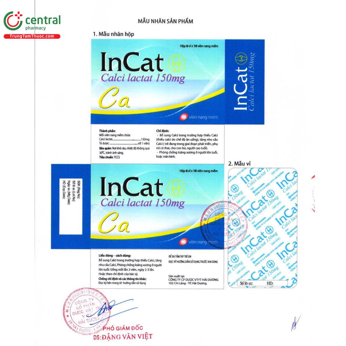 incat 150mg 3 A0541 incat 150mg 3 A0541