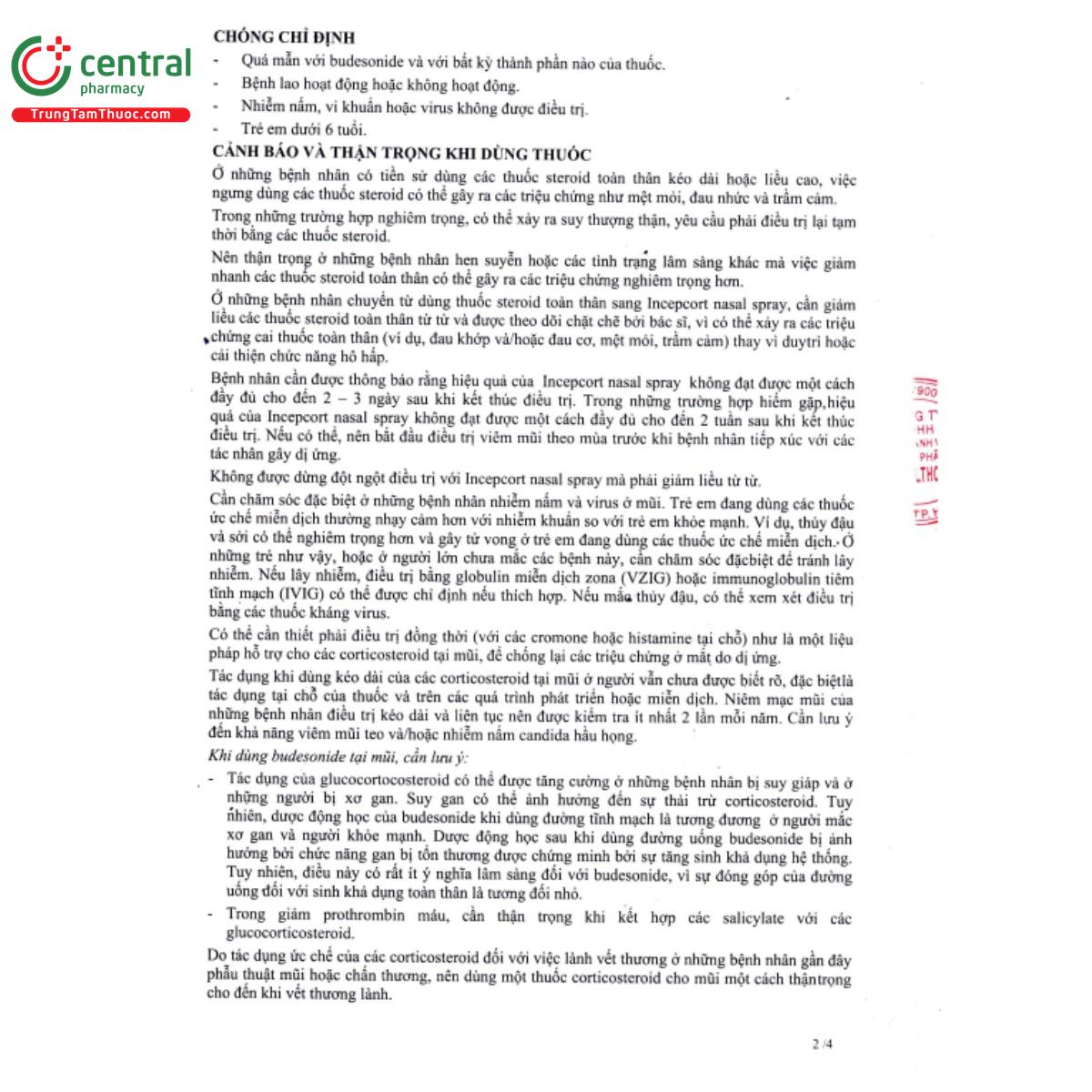 incepcort nasal spray 100mcg 6 M5505