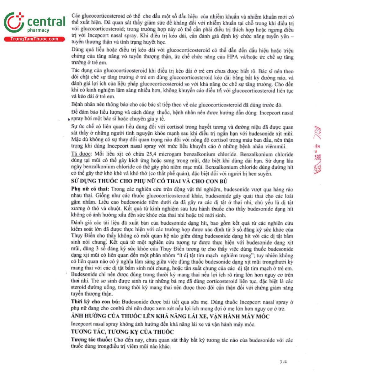 incepcort nasal spray 100mcg 7 P6177