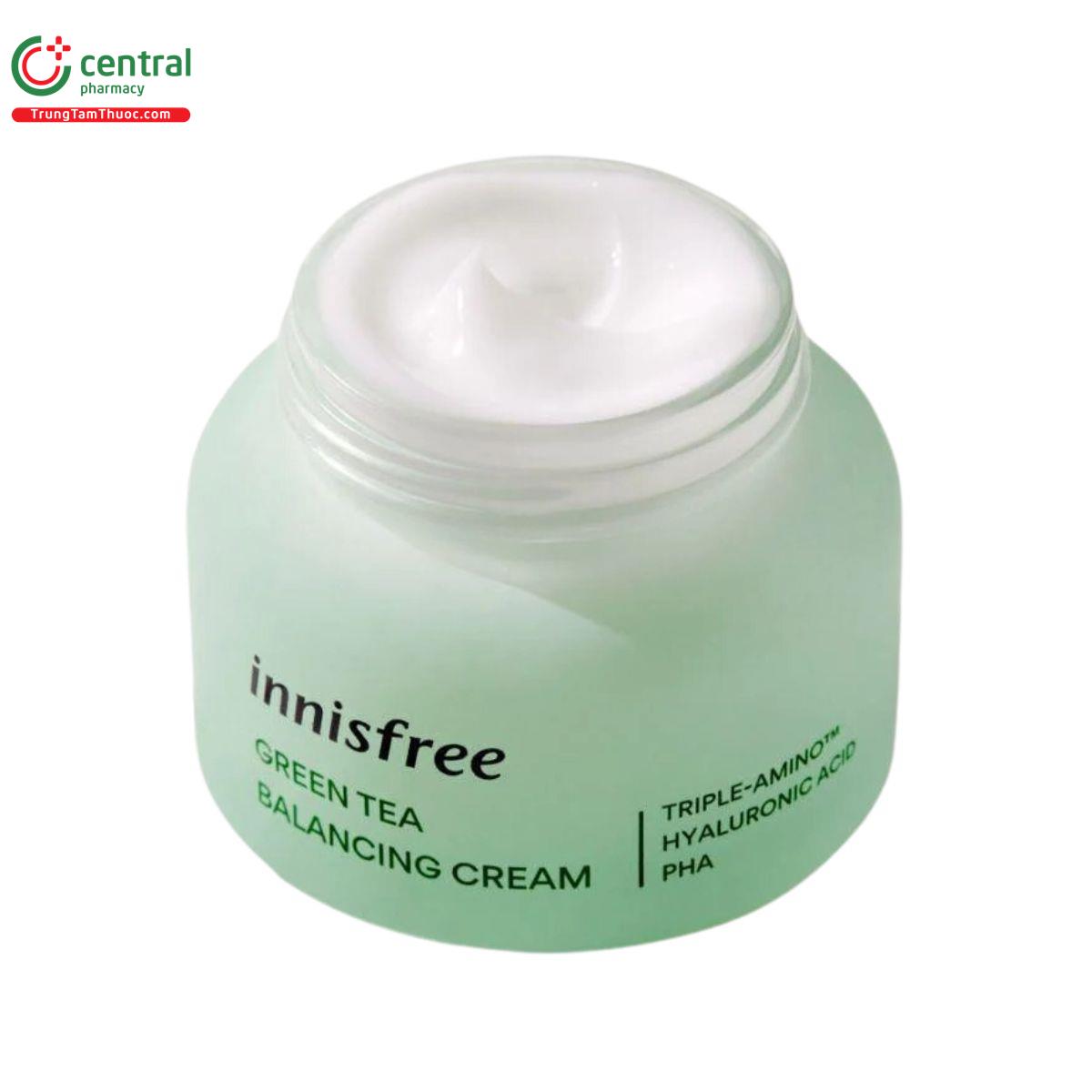 innisfree green tea balancing cream 50ml 8 I3650