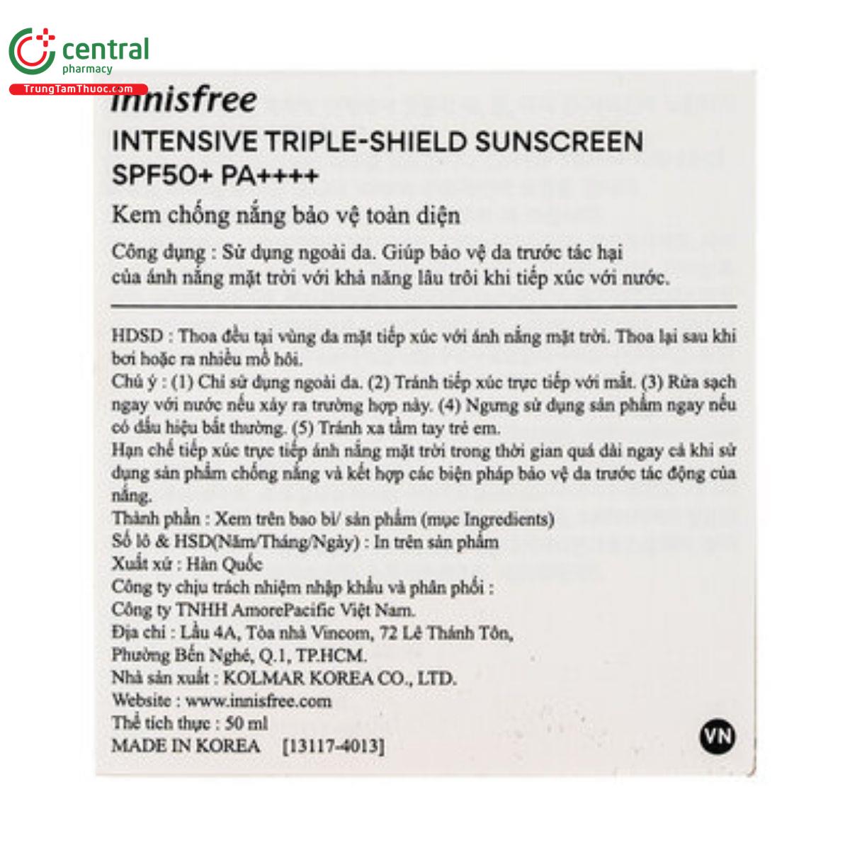 innisfree intensive triple shield sunscreen 8 T8166 innisfree intensive triple shield sunscreen 8 T8166
