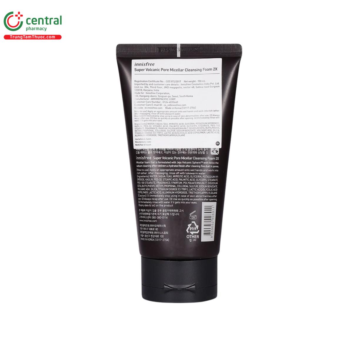 innisfree super volcanic pore micellar cleansing foam 2x 4 B0757 innisfree super volcanic pore micellar cleansing foam 2x 4 B0757