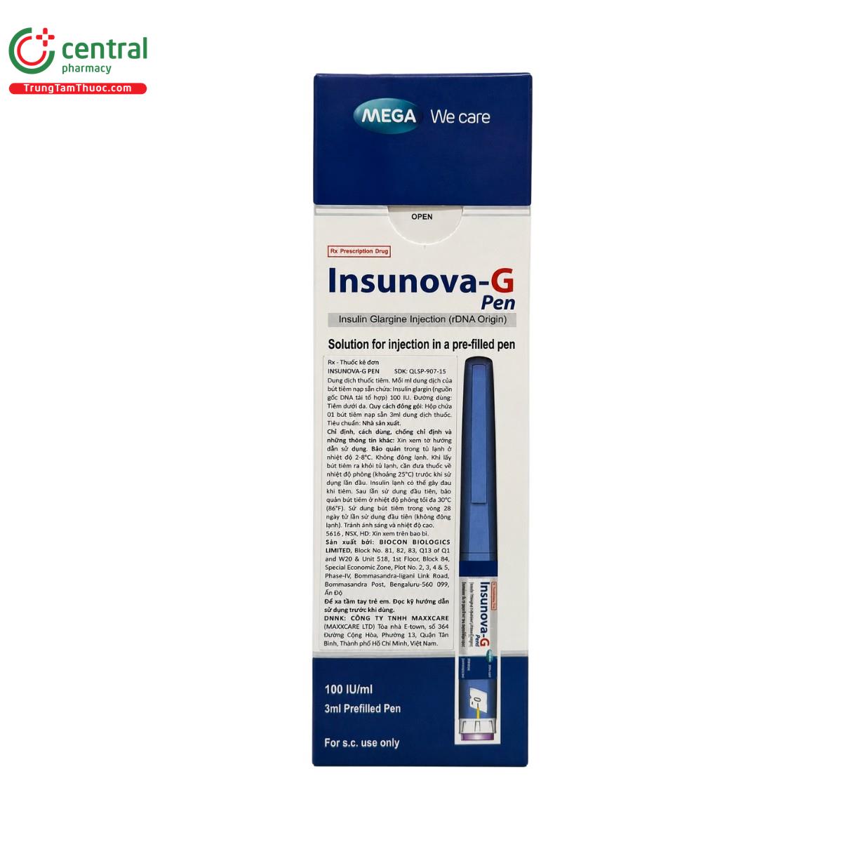 insunova g pen 100iu ml 1 M5642