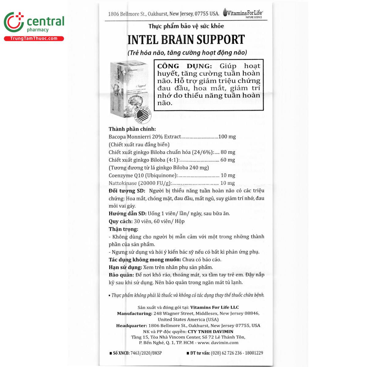 intel brain support 8 D1803