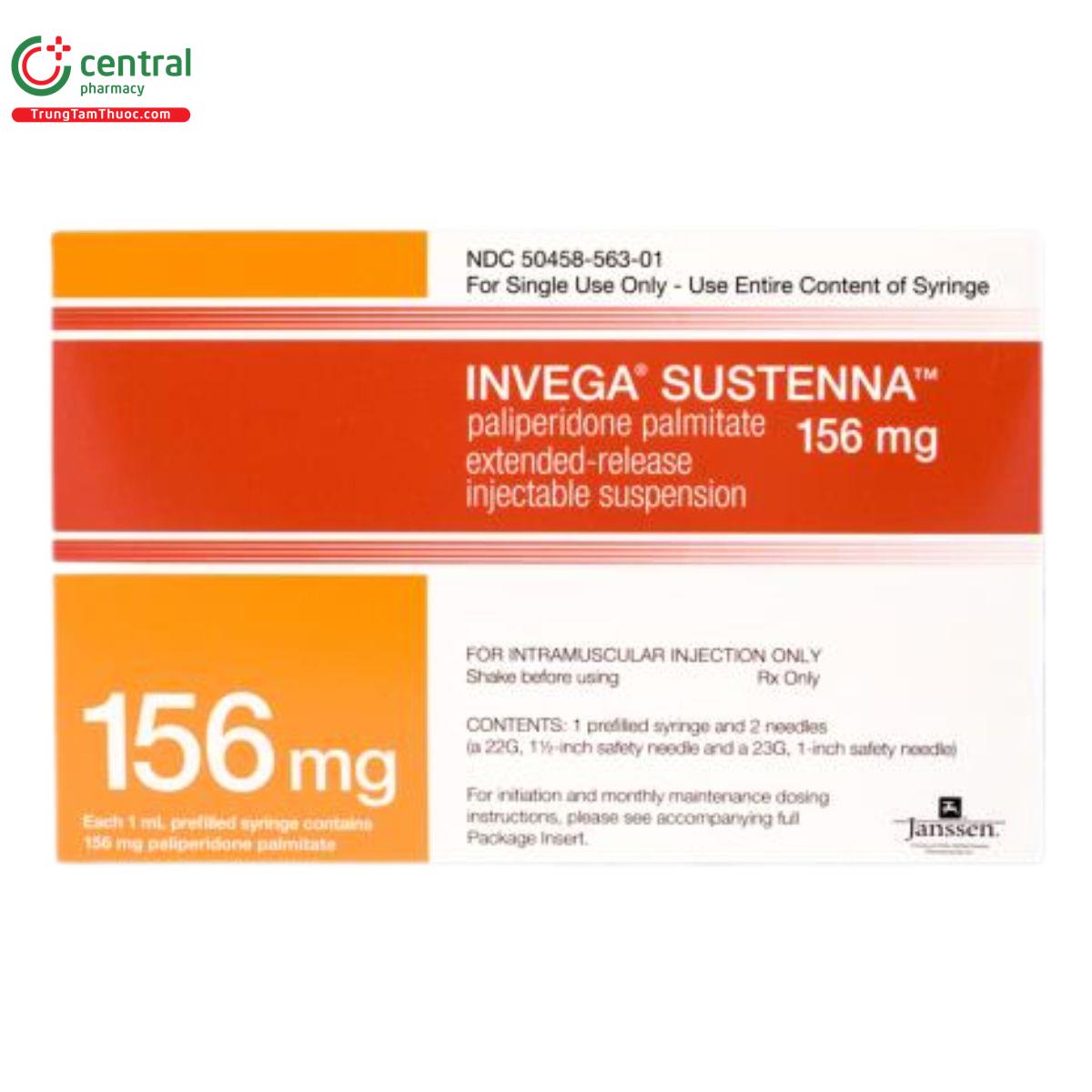 invega sustenna 156mg ml U8828