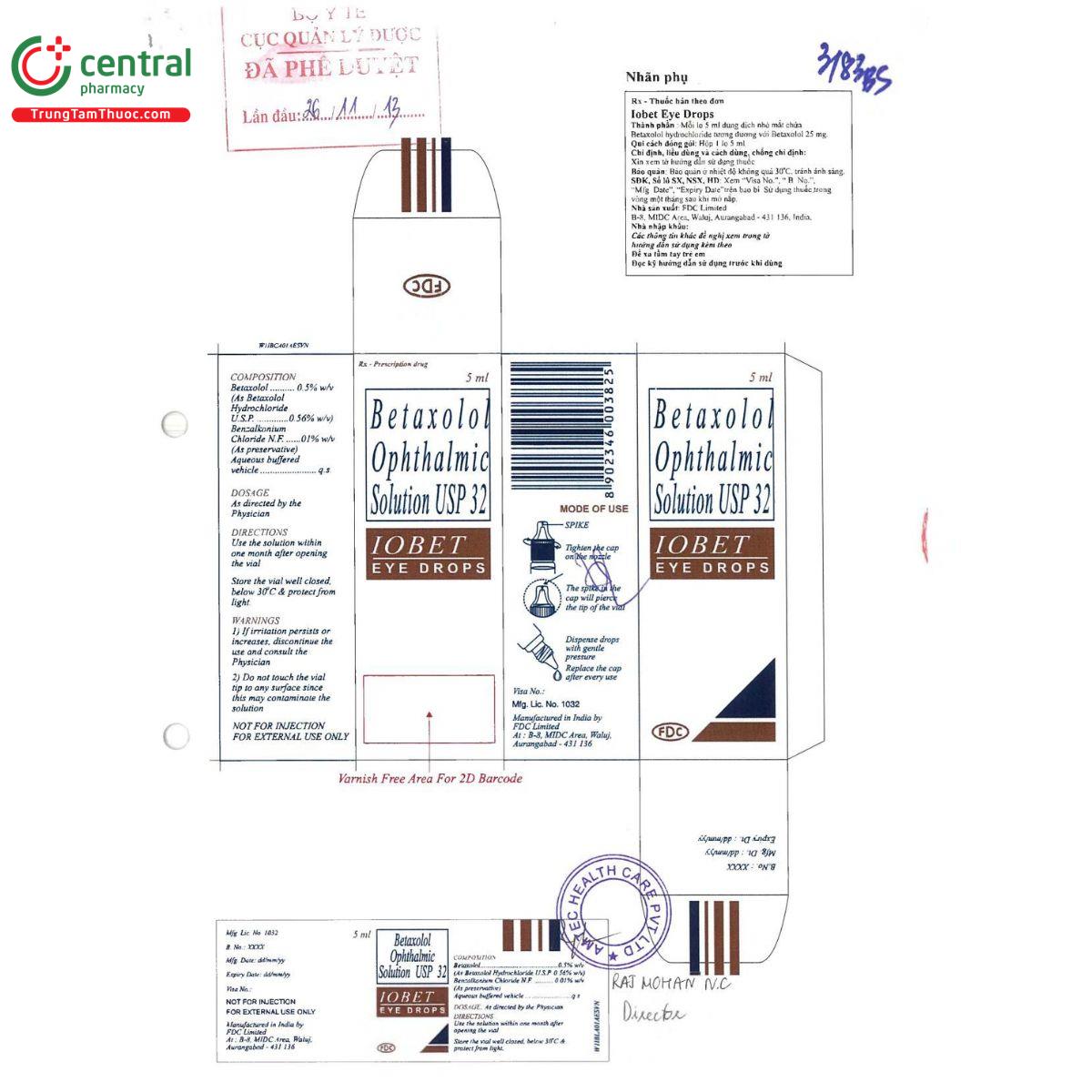 iobet eye drops 10 C0187 iobet eye drops 10 C0187
