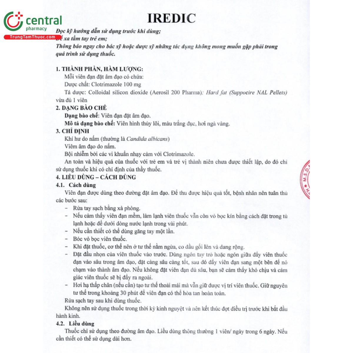 iredic 100mg 4 S7610